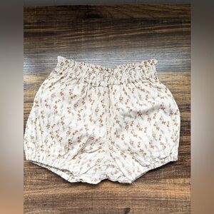 Pastel cotton bloomer shorts floral pull on smocked boho chic size 18 months